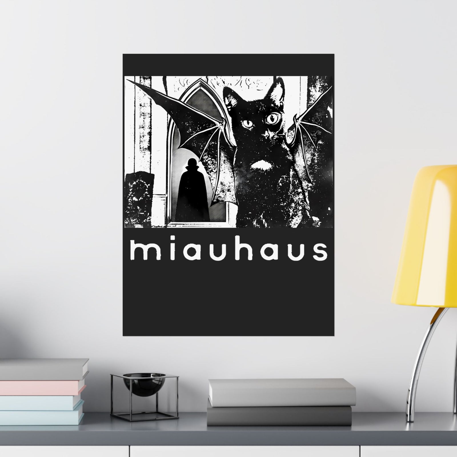 Miauhaus Black Cat Poster