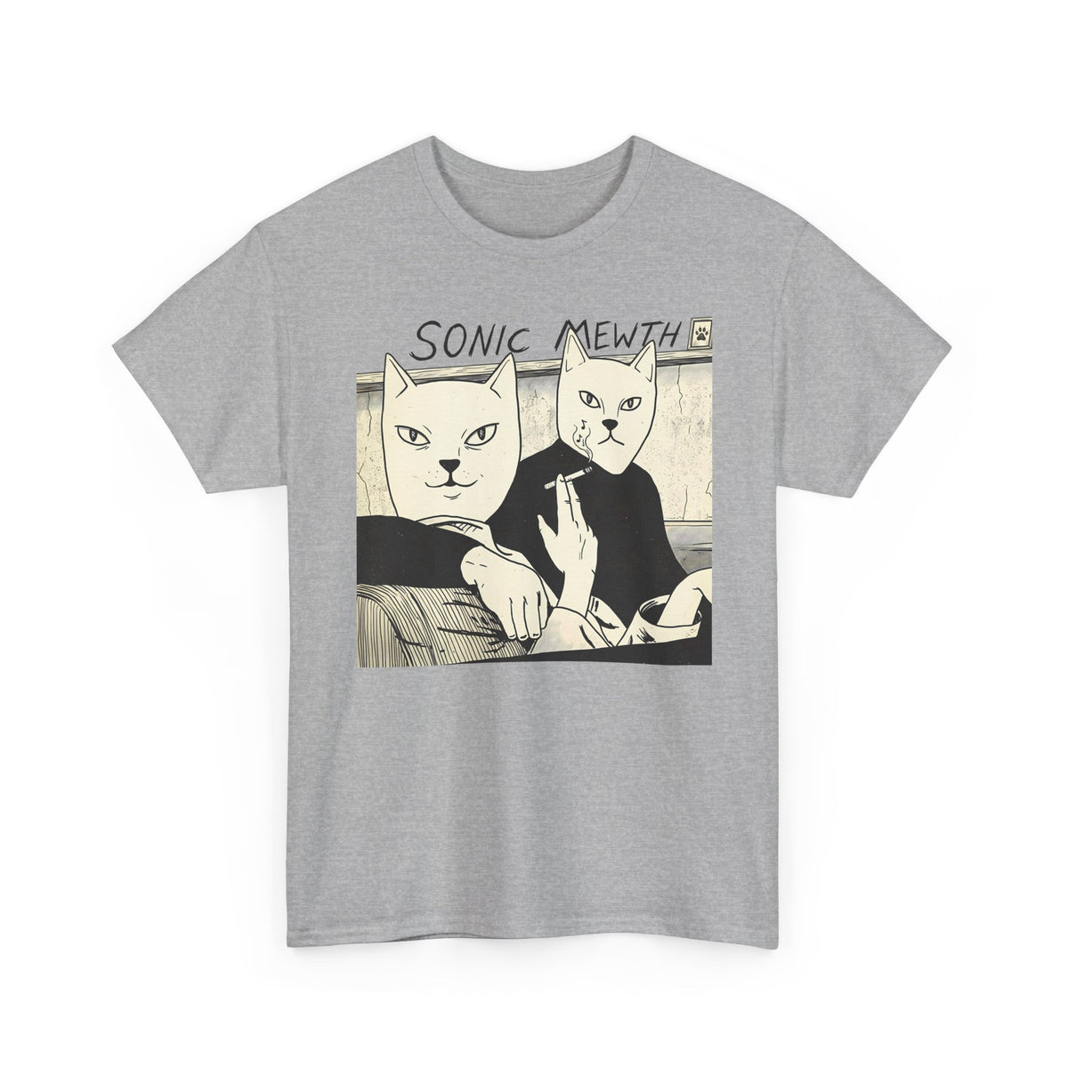 Funny Cat Parody T-Shirt — Cute Satirical Cat Tee