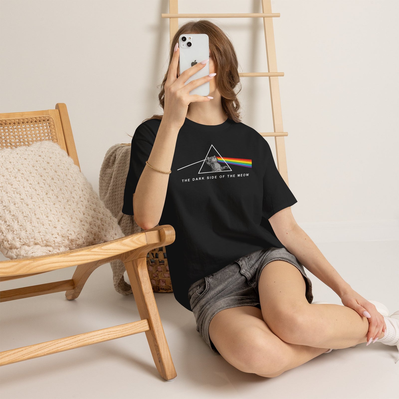 The Dark Side of Meow T-Shirt Cat Humor Tee