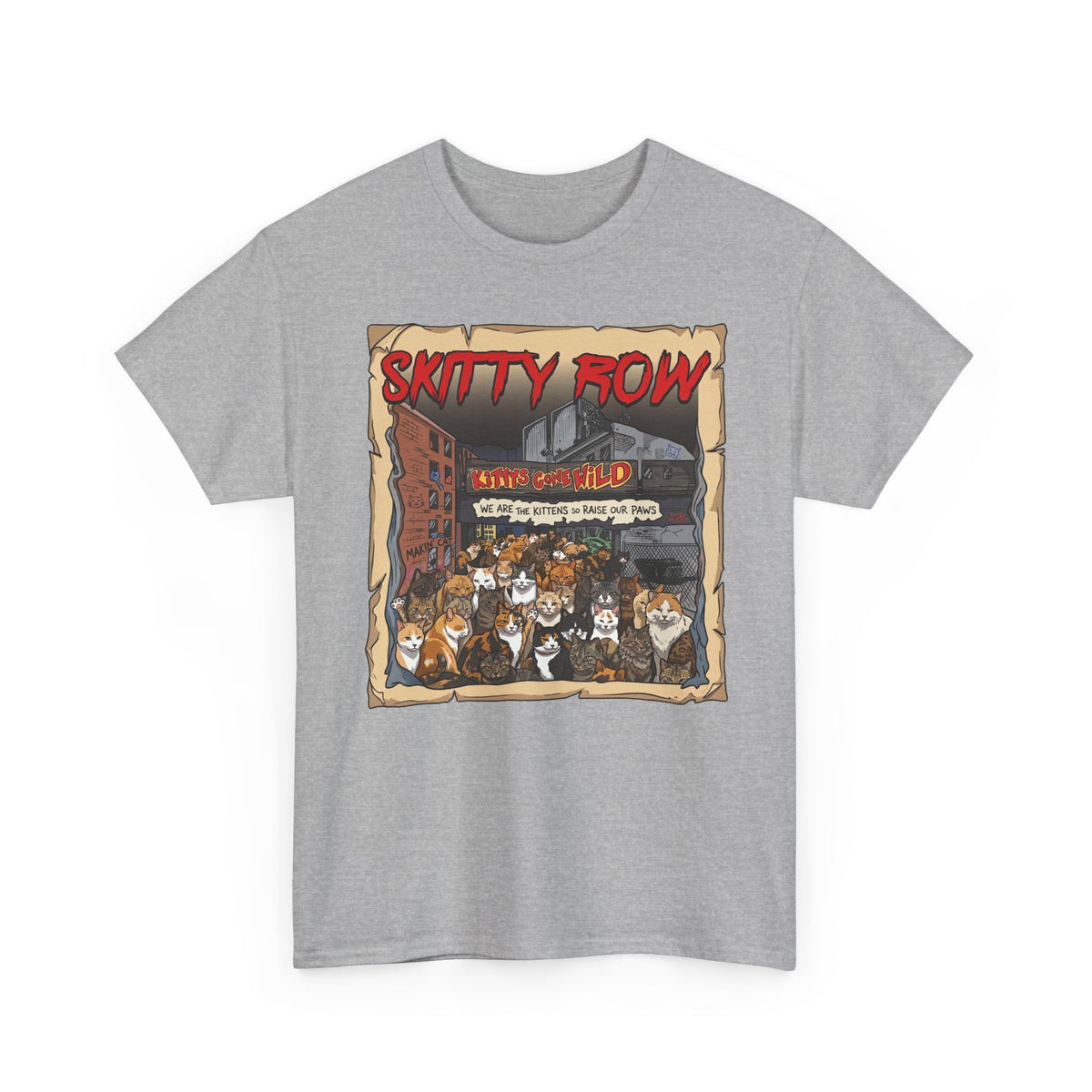 Skitty Row Cat Parody T-Shirt