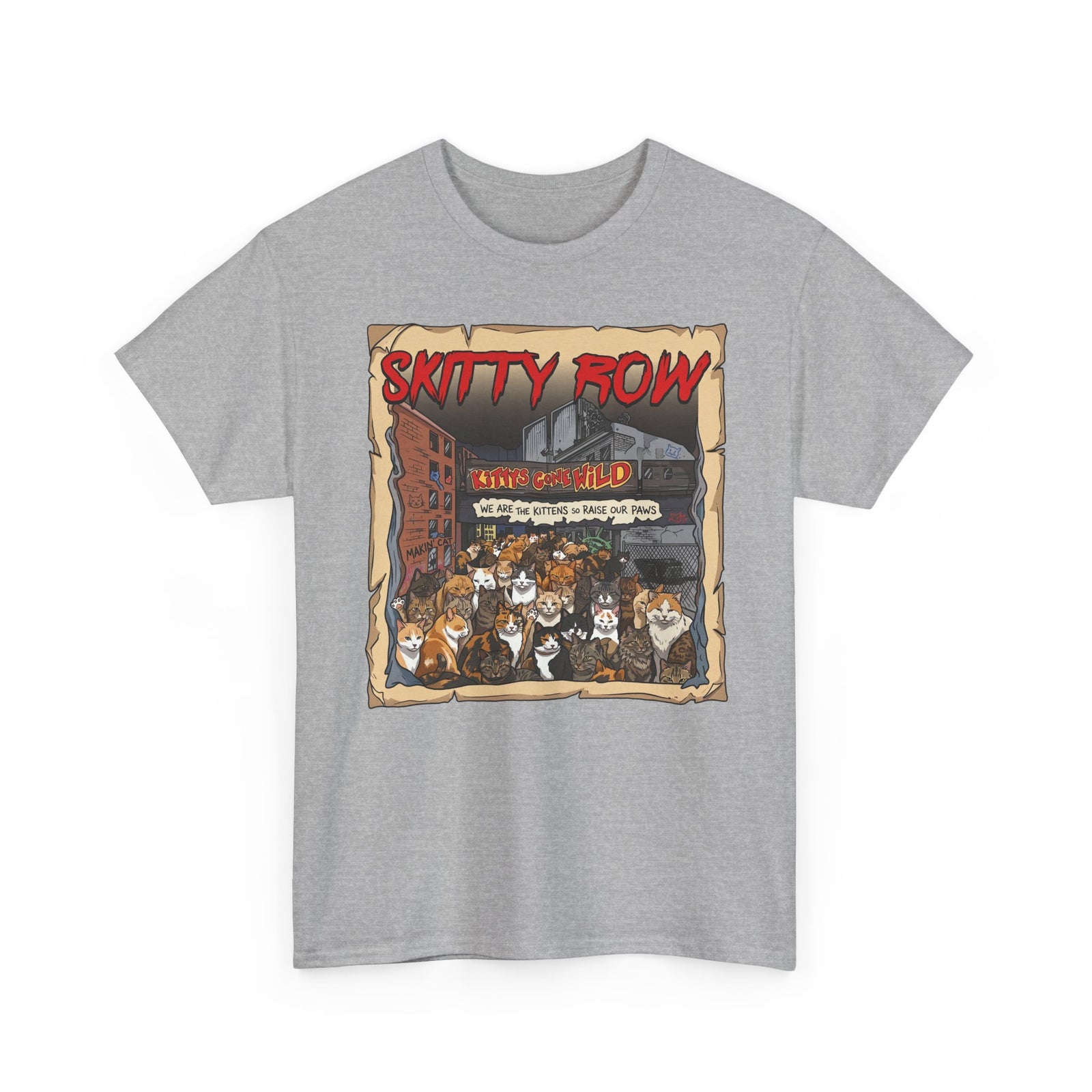 Skitty Row Cat Parody T-Shirt