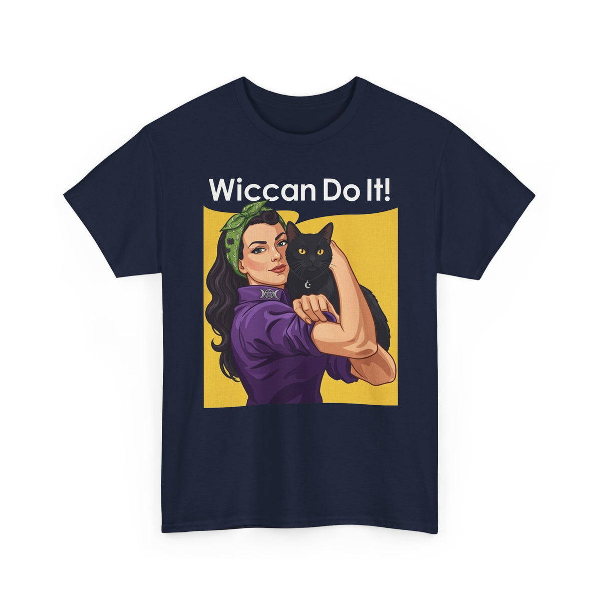 Black Cat "Wiccan Do It" T-Shirt — Witchy Wicca Magic Tee