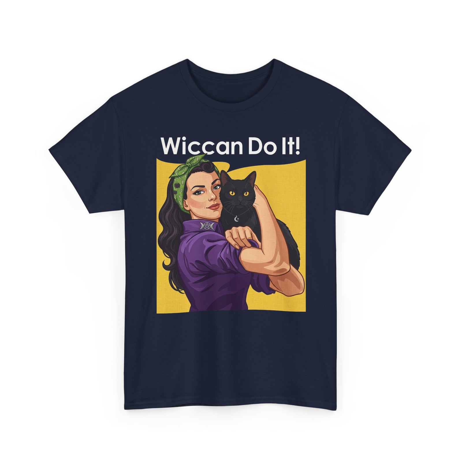 Black Cat "Wiccan Do It" T-Shirt — Witchy Wicca Magic Tee