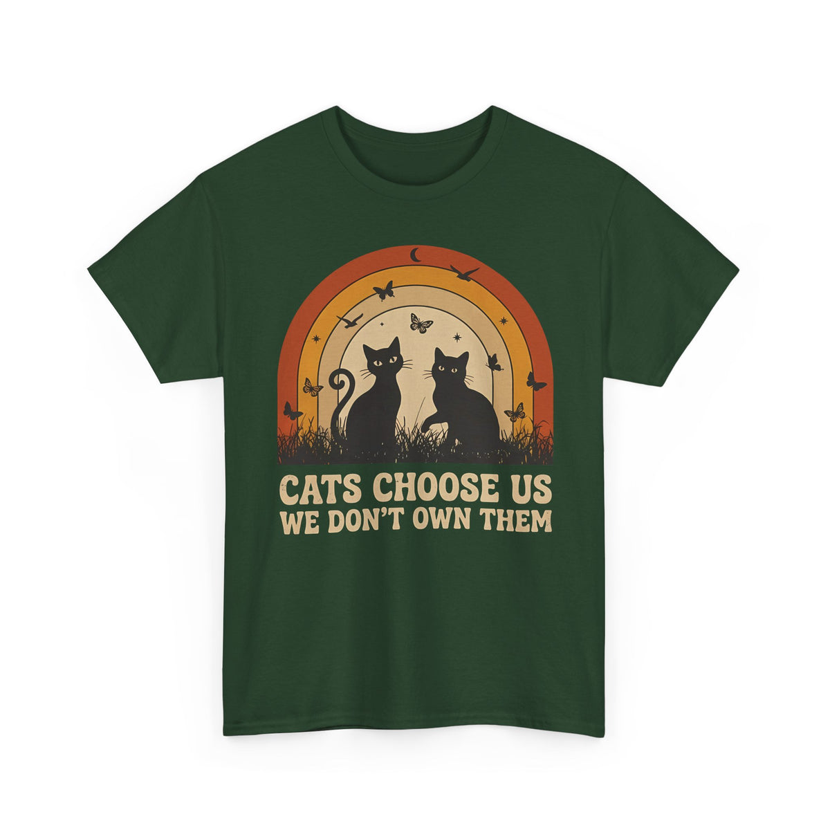 Cats Choose Us Tee — "Cats Choose Us, We Don't Own Them" Cat Lover T‑Shirt