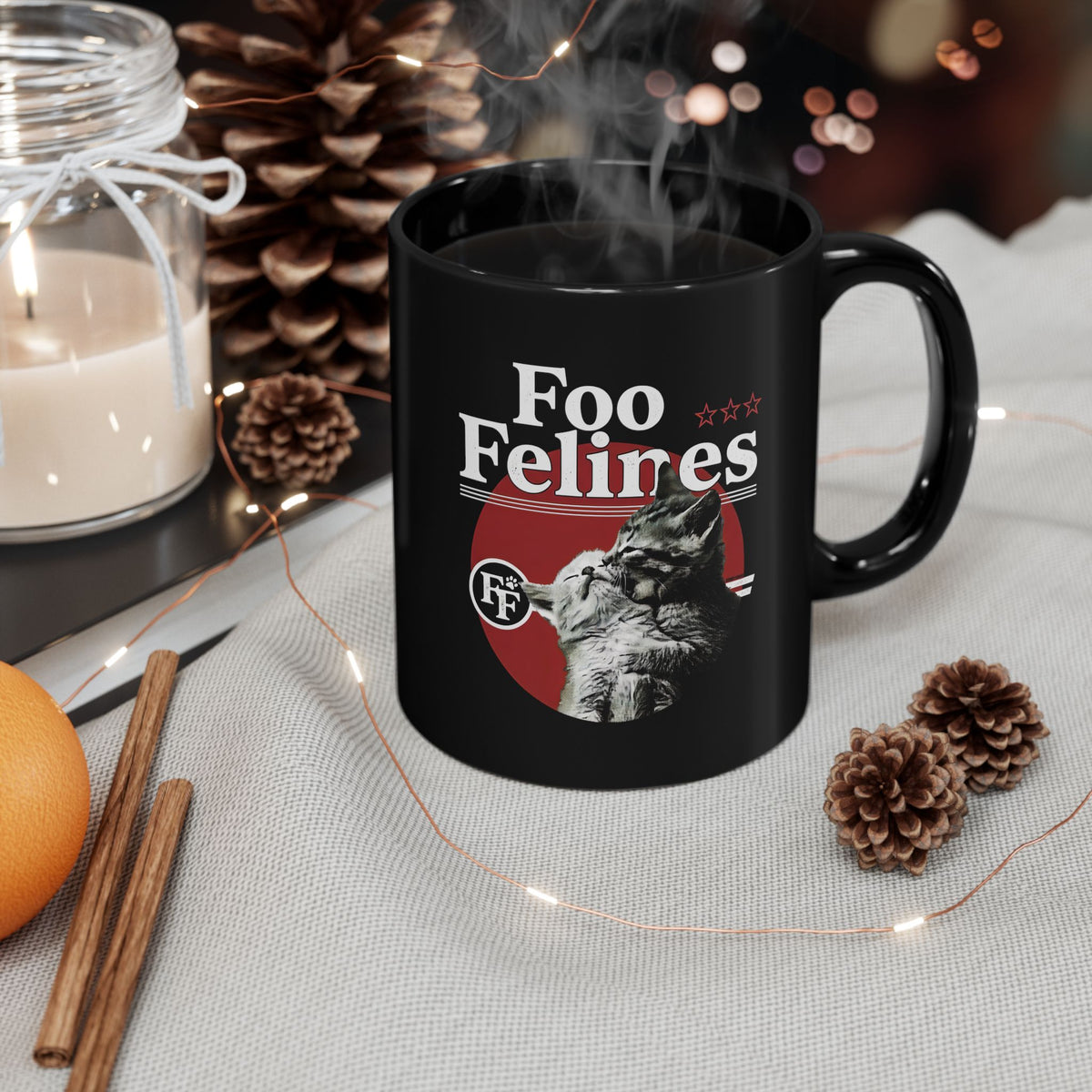 Foo Felines Mug — Cute Cat Graphic Mug