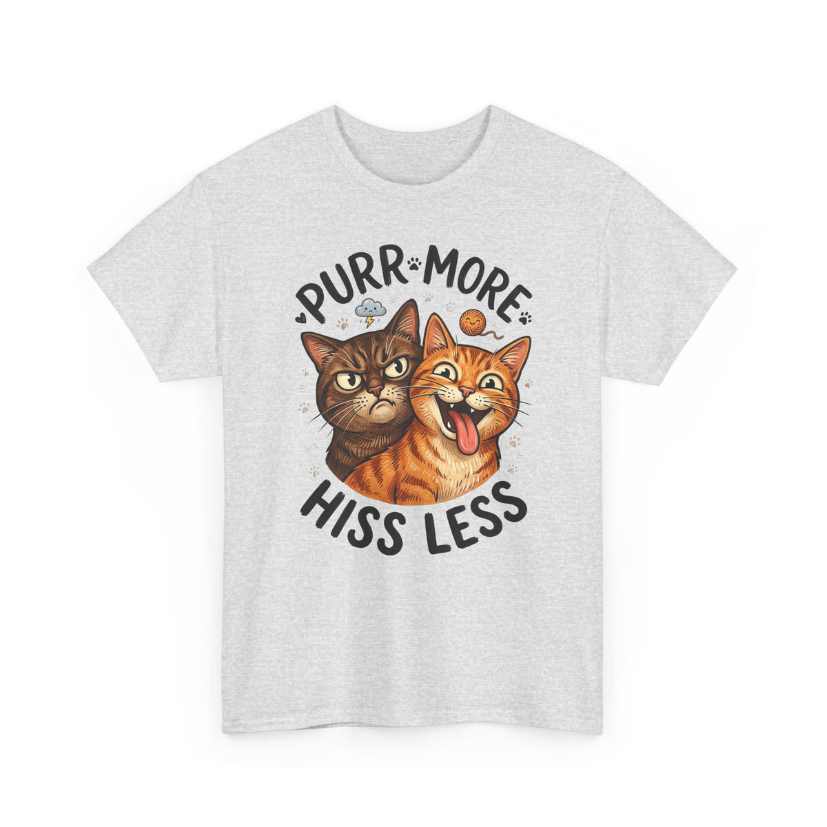 Purr More Hiss Less Cat T-Shirt