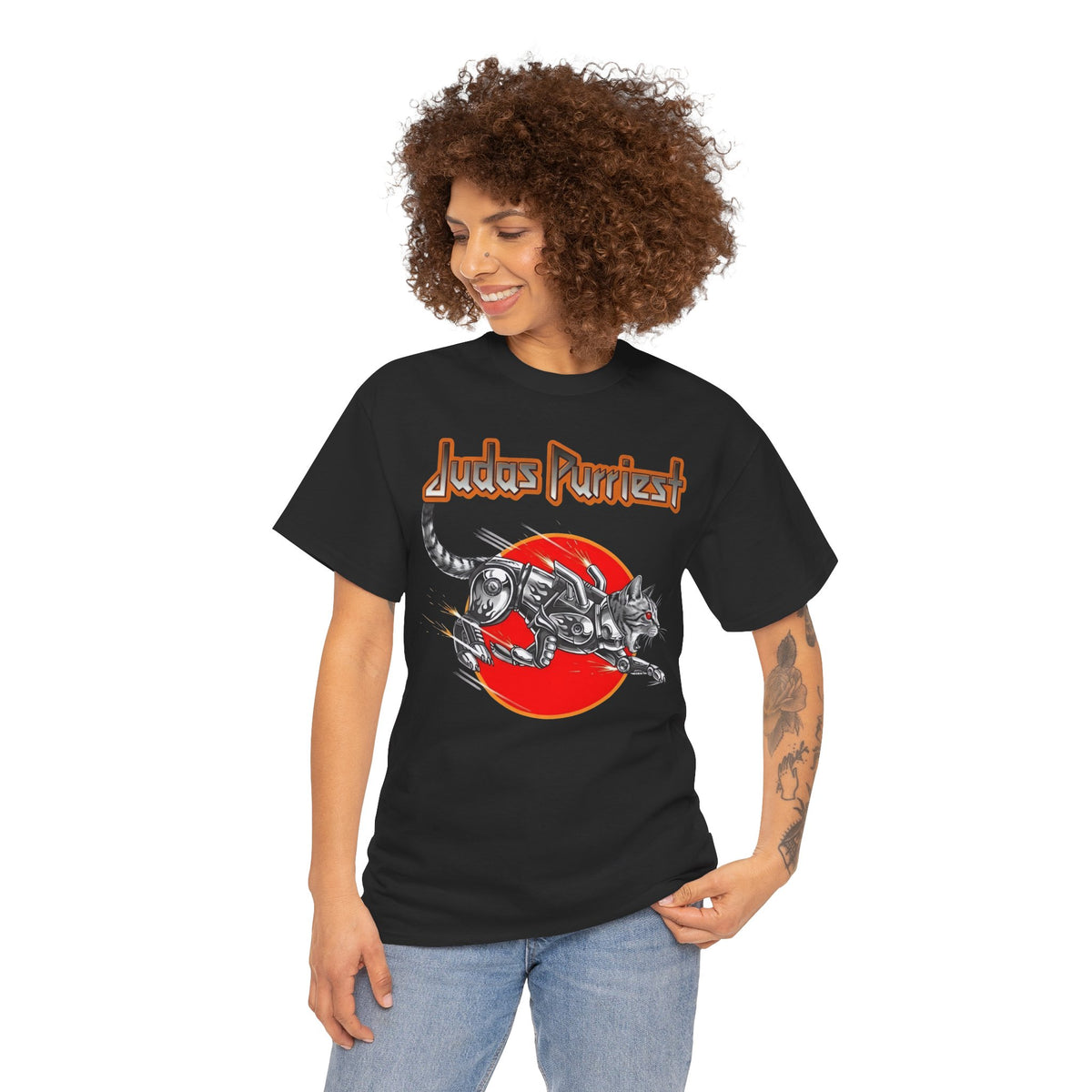 Judas Purriest Cat Graphic Tee