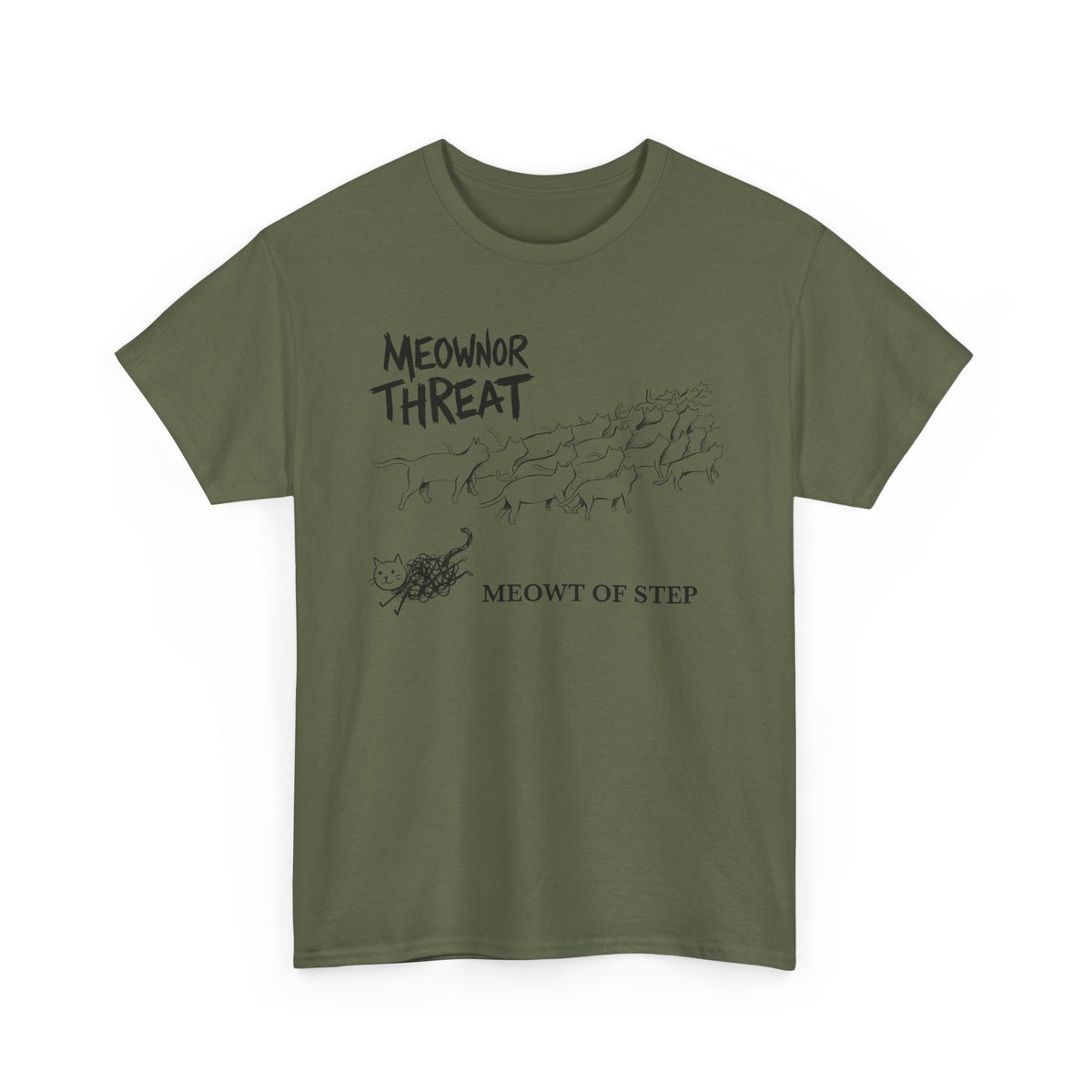 Meownor Thread Meowt Of Step T-Shirt — Funny Cat Dance Graphic Tee