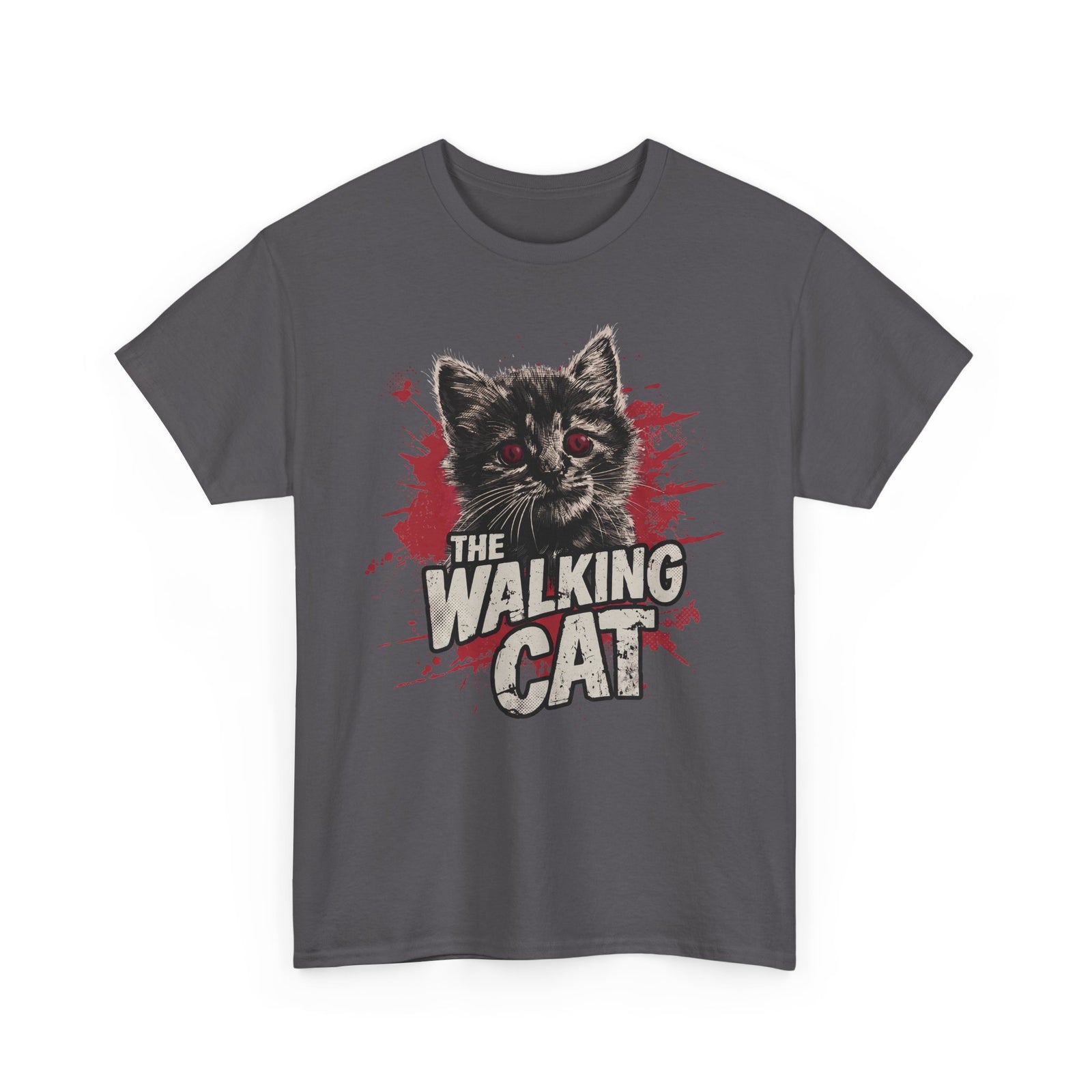 The Walking Cat T-Shirt — Funny Zombie Horror Movie Parody Tee