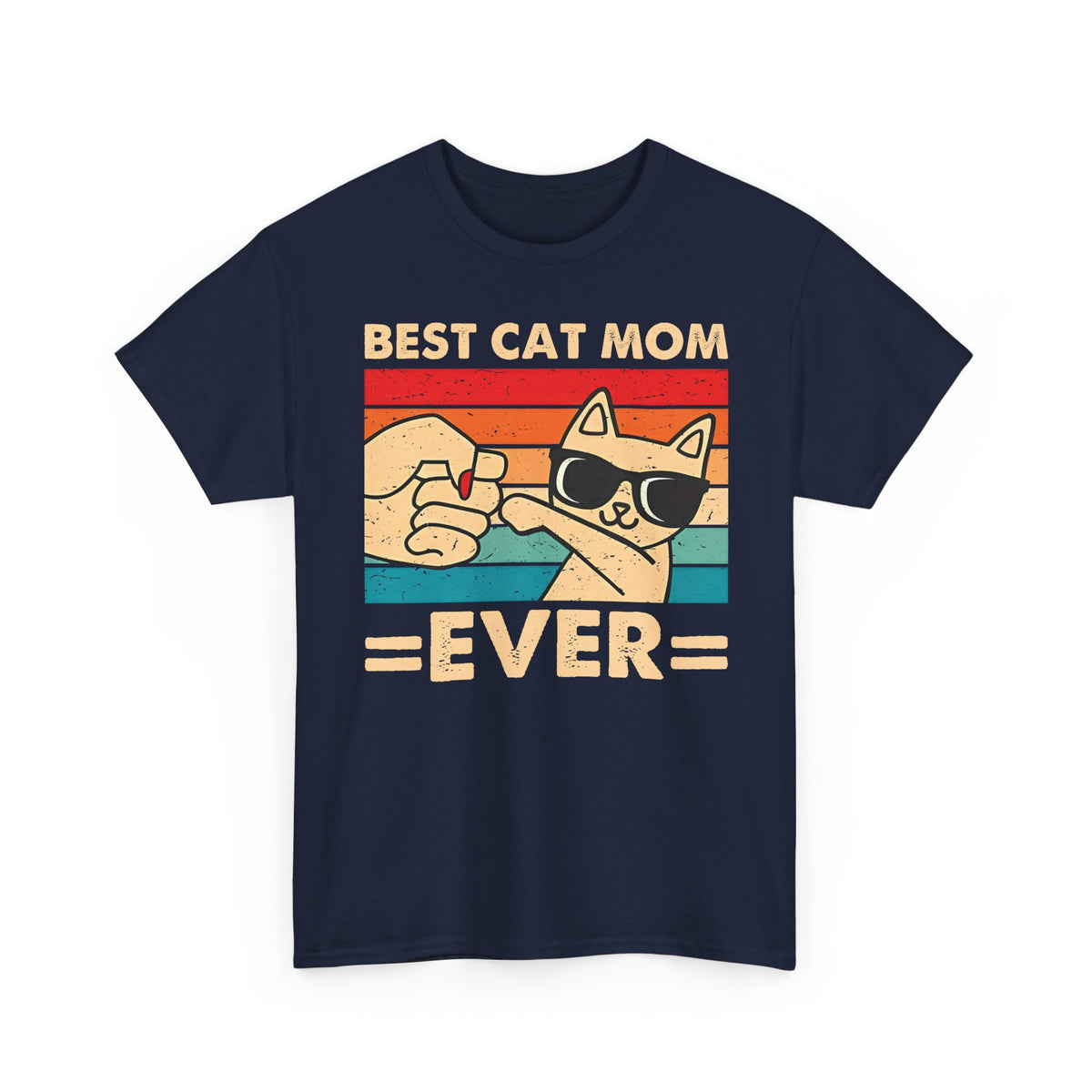 Best Cat Mom Ever T-Shirt — Cute Cat Mom Gift