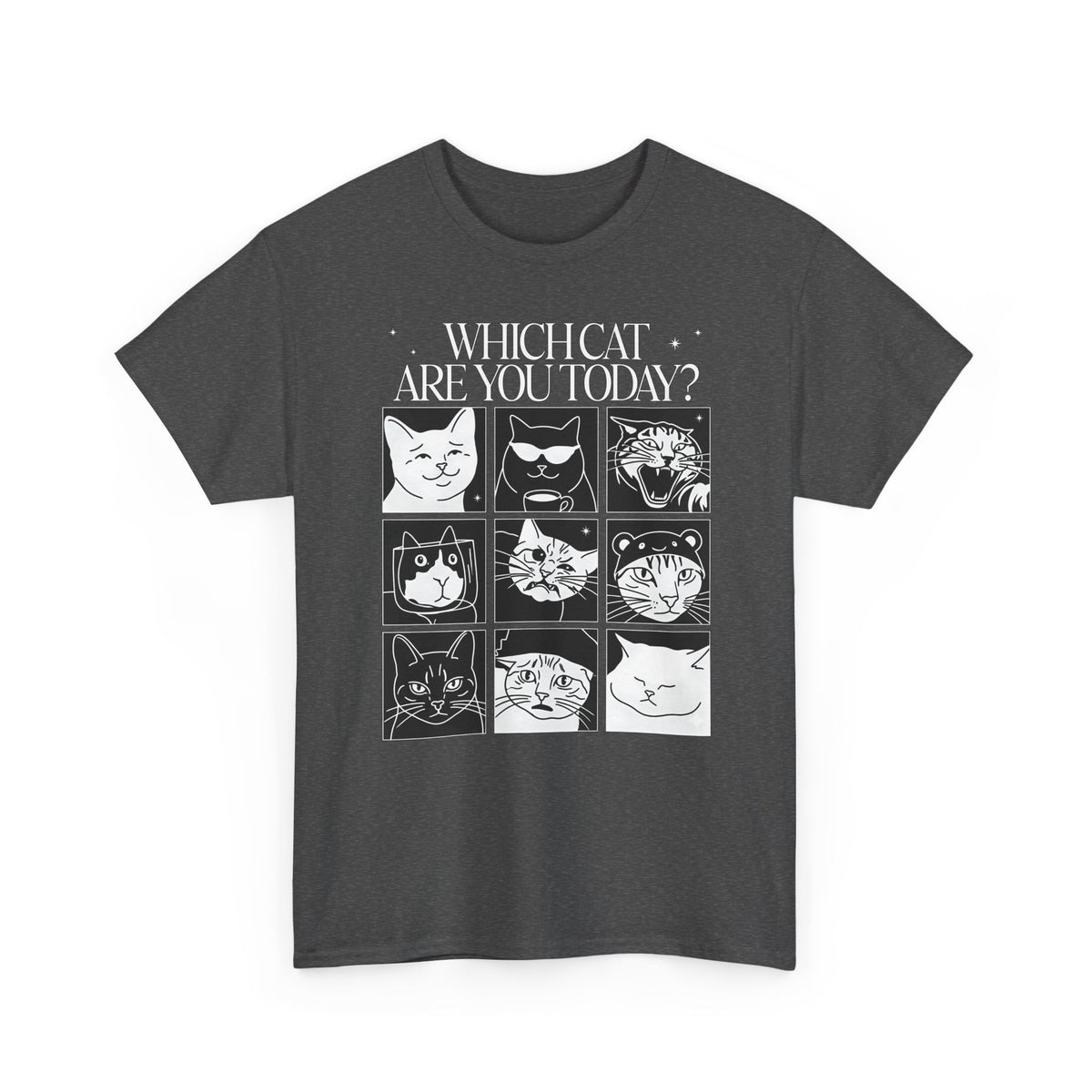 Which Cat You Choose Today T-Shirt — Playful Cat Lover Graphic Tee
