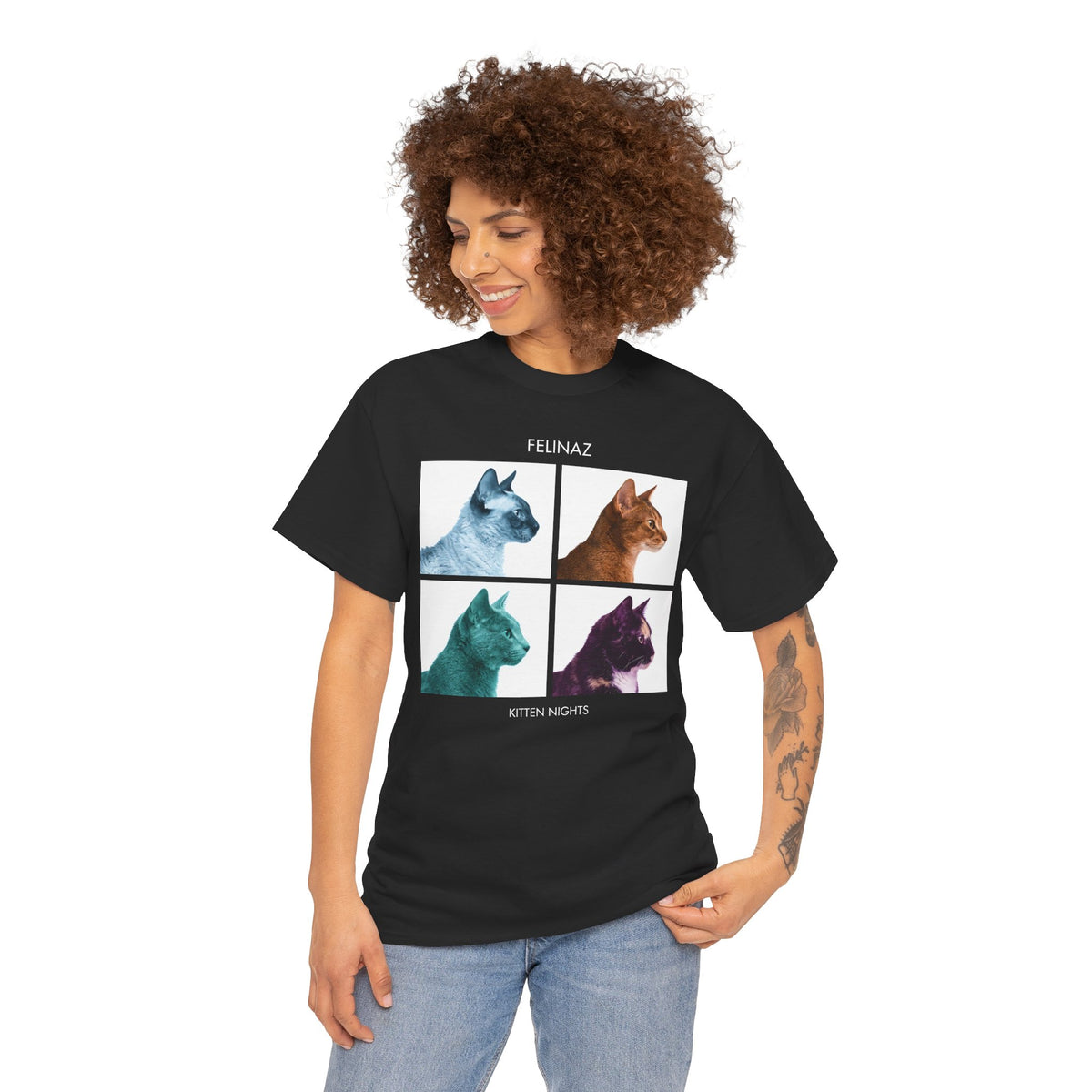 Felinaz Kitten Night Cat Parody T-Shirt