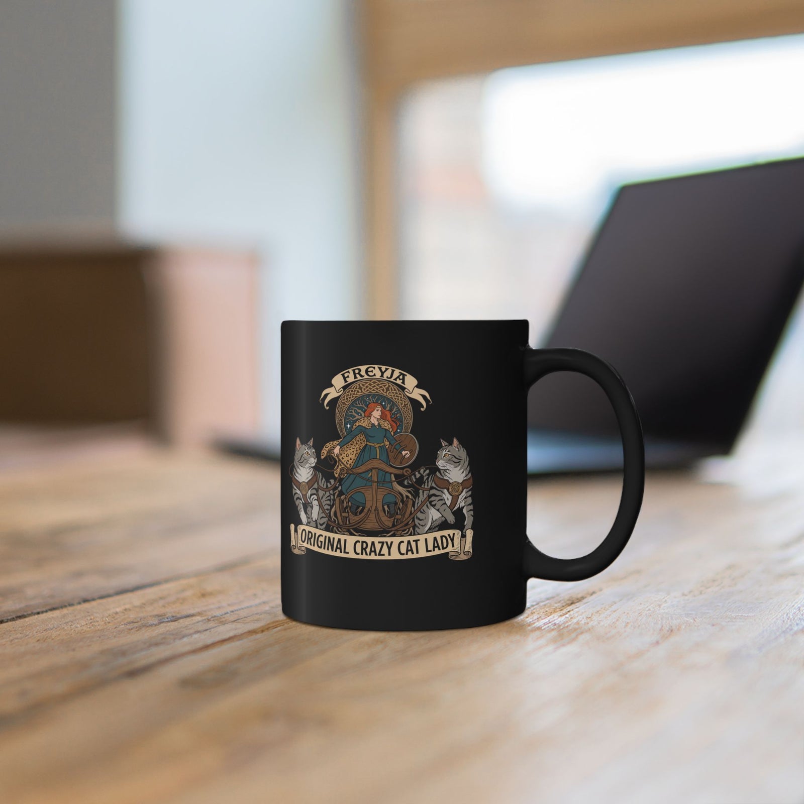 Original Crazy Cat Lady Black Mug