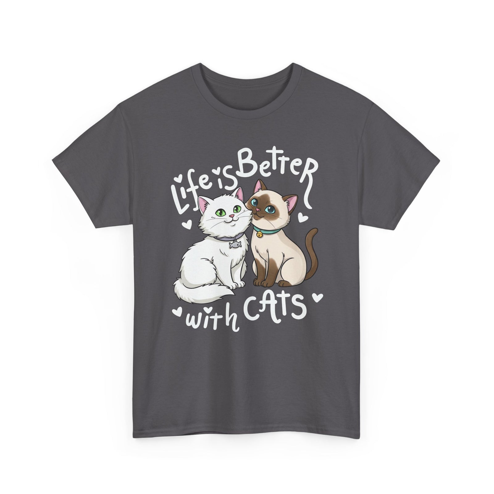 Life is Better with Cats T-Shirt - Cute Cat Lover Gift Shirt