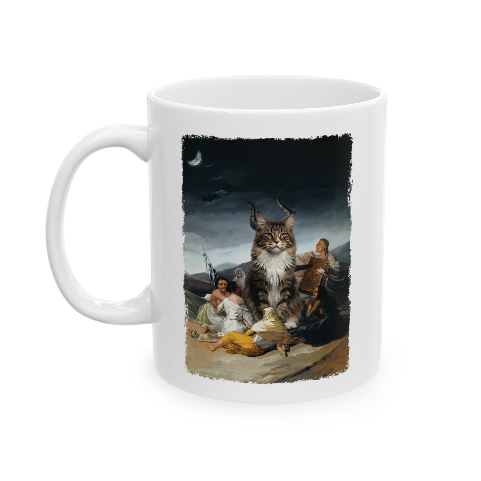 The Great Cat Ceramic Mug — Bold Vintage Cat Graphic Mug