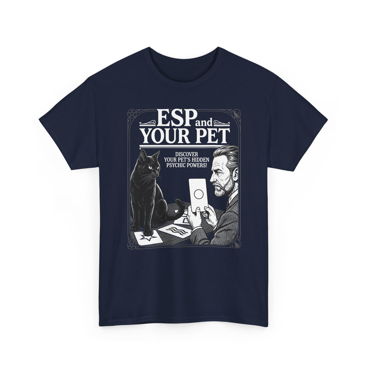 ESP & Your Pet Cat T-Shirt — Psychic Cat Lover Tee