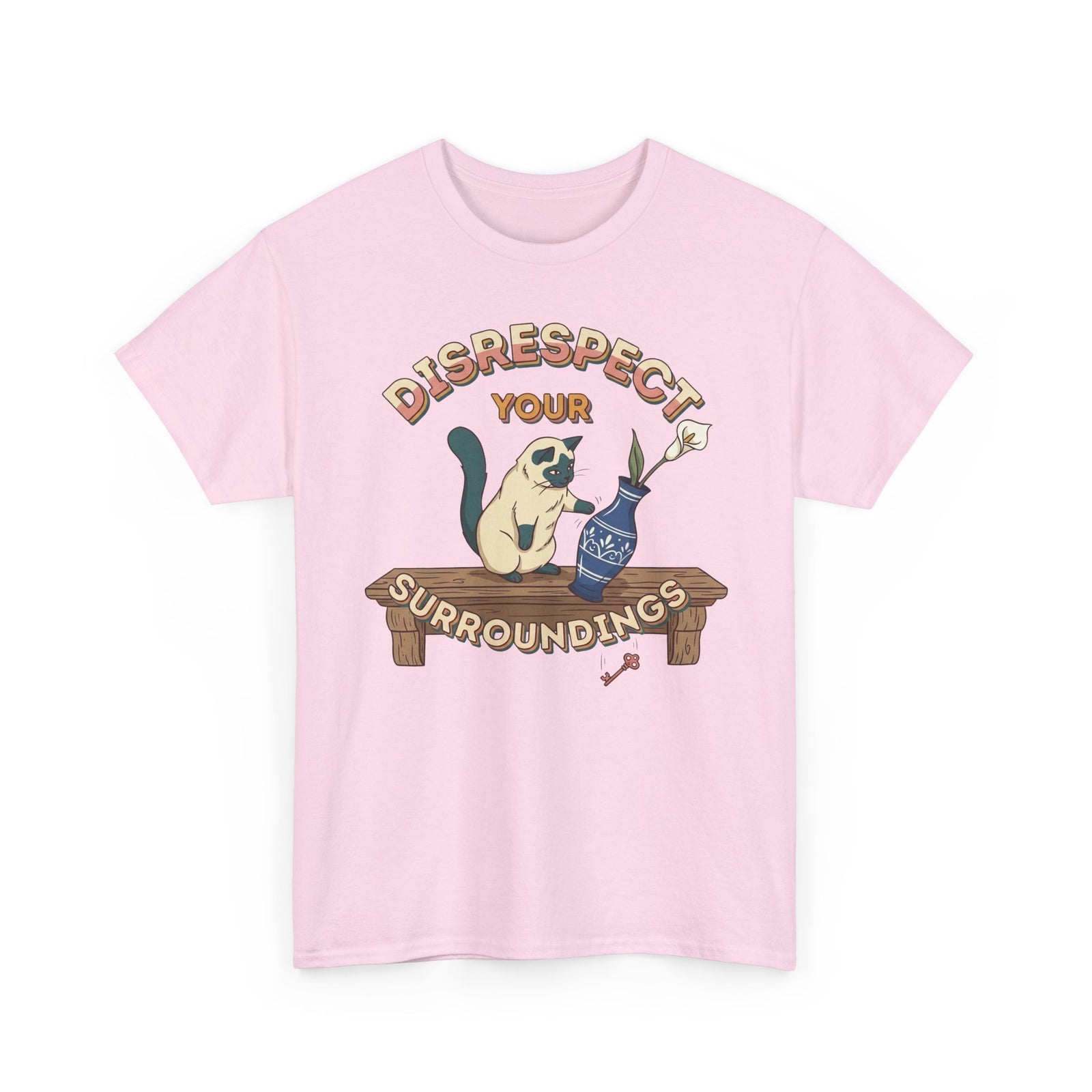 Disrespect Your Surroundings Cat Graphic Tee