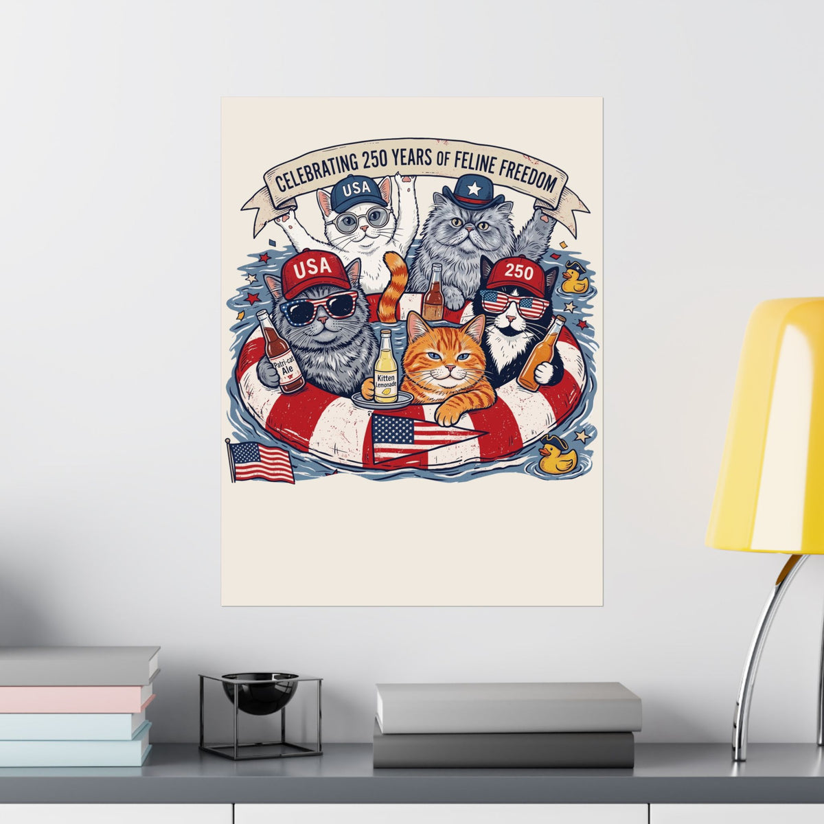 250 Years of Feline Freedom Poster