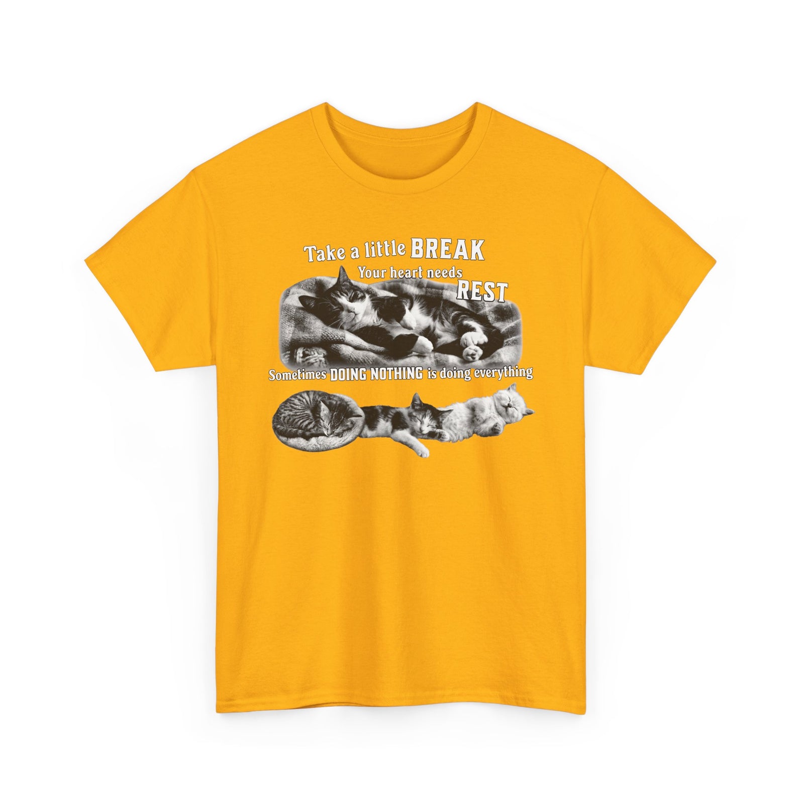 Sometimes Doing Nothing Is Doing Everything Cat Tee — Take A Little Break Shirt