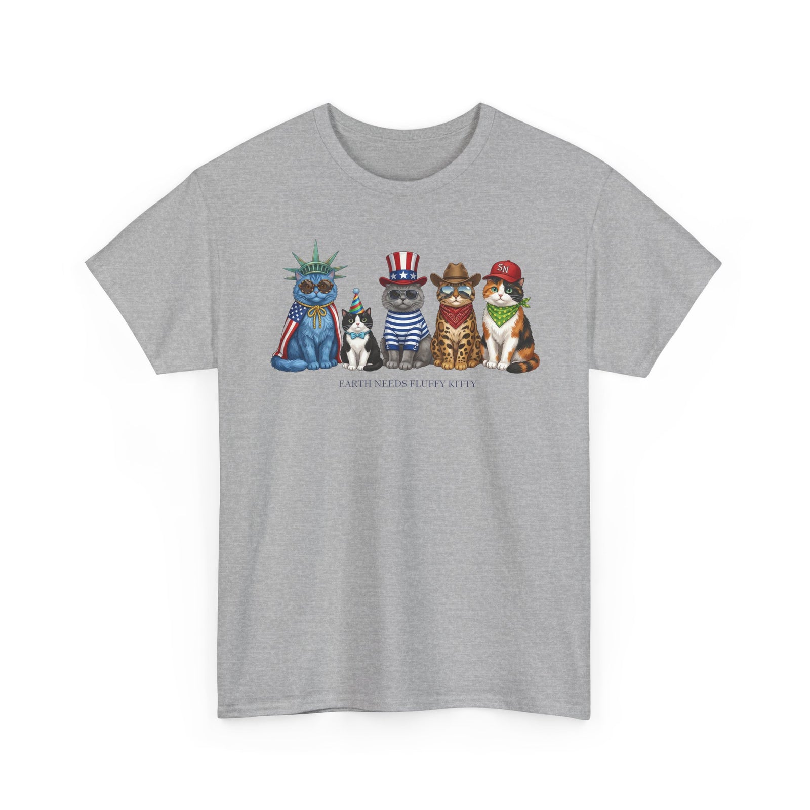 Earth Needs Fluffy Kitty T-Shirt