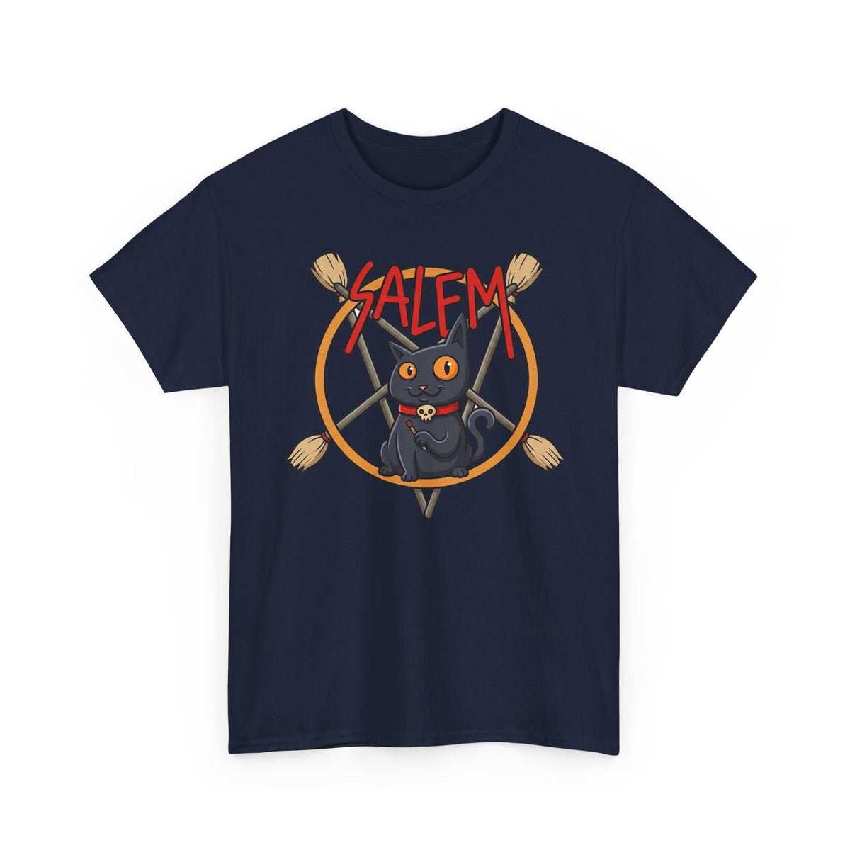 Salem Black Cat T-Shirt — Spooky Vintage Cat Tee