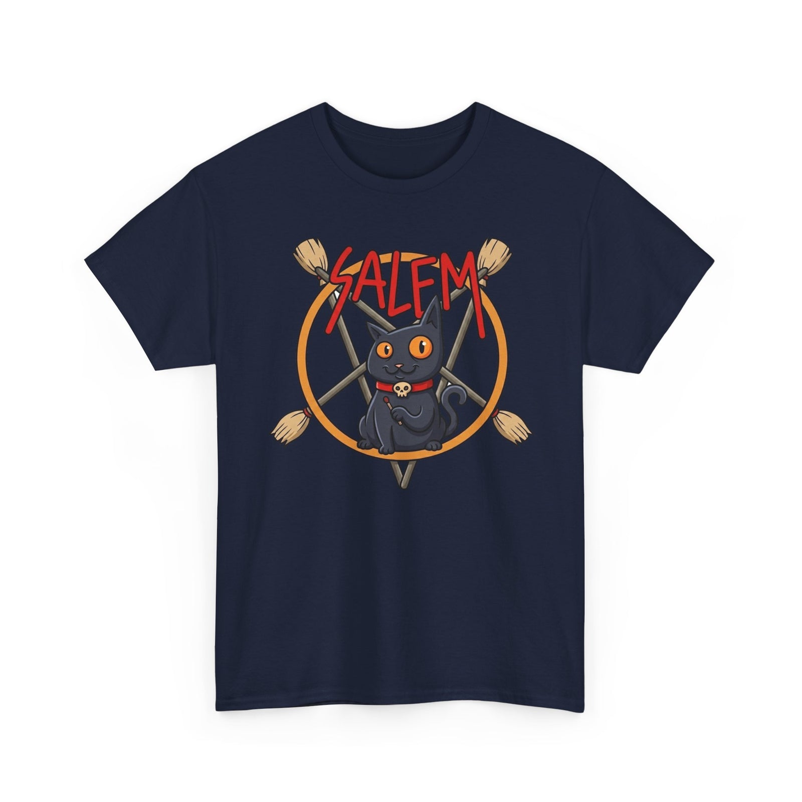 Salem Black Cat T-Shirt — Spooky Vintage Cat Tee