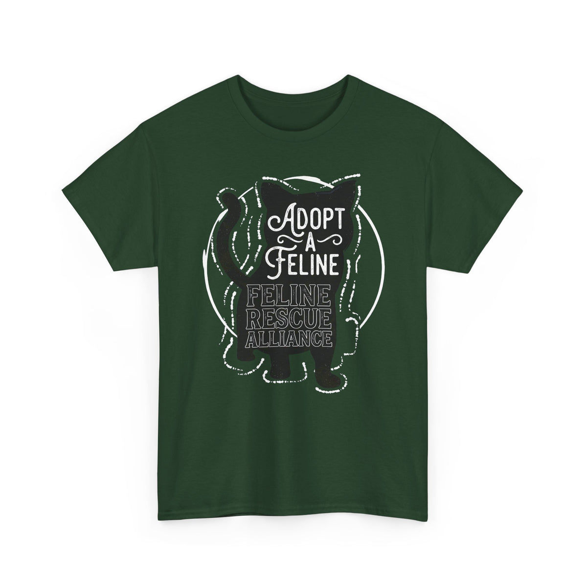 Adopt a Feline T-Shirt – Feline Rescue Alliance Cat Shirt, Cat Lover Graphic Tee