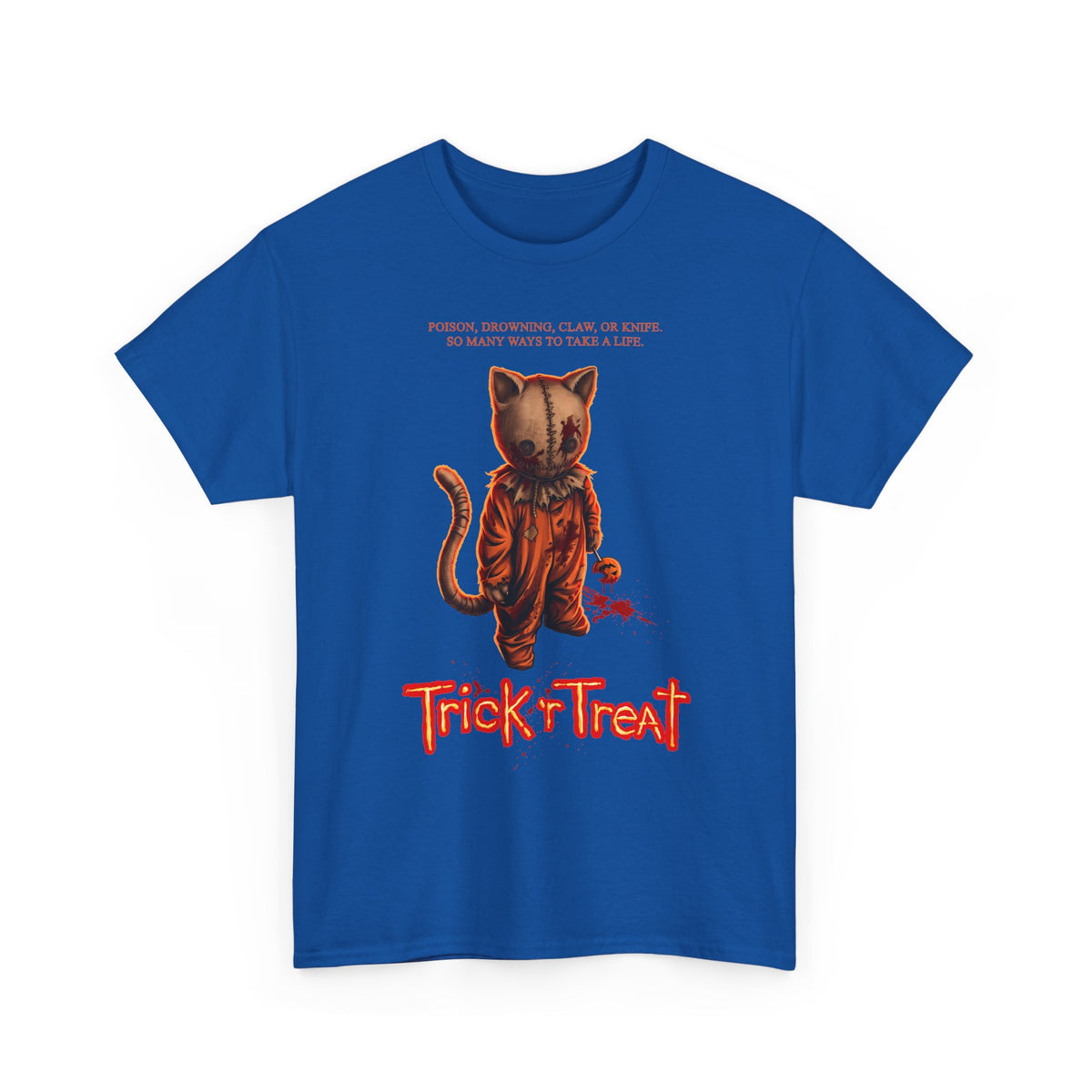 Trick 'r Treat Sam Cat T-Shirt — Horror Movie Sam Feline Graphic Tee