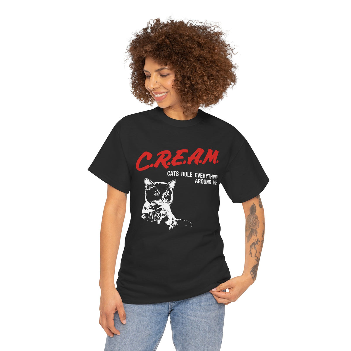 Cats Rule Everything Around Me T-Shirt — Funny Cat Lover Tee