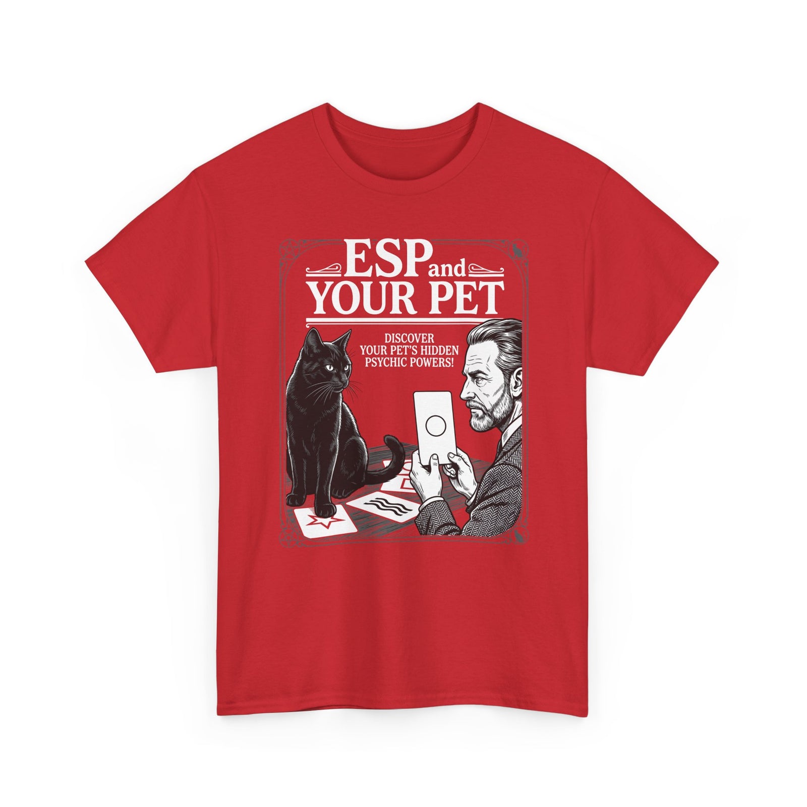 ESP & Your Pet Cat T-Shirt — Psychic Cat Lover Tee